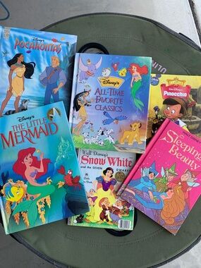 Disney Vintage Storybook Bundle of 6 Books